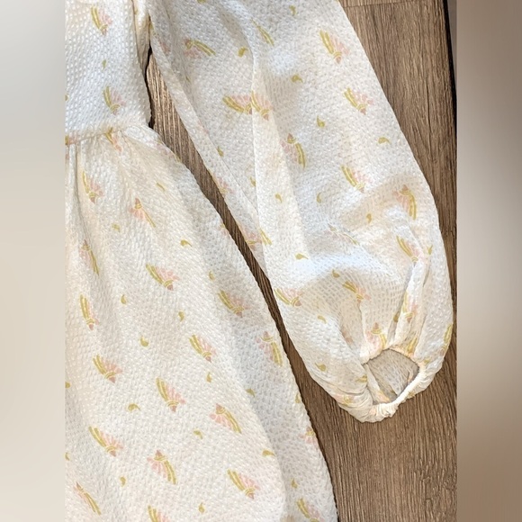 NWOT/Excellent Condition, Free People Long Sleeve Muted Paisley Mini Dress, Sz 6 - Picture 6 of 12